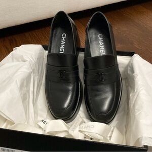 Chanel Stacked Heel Loafers